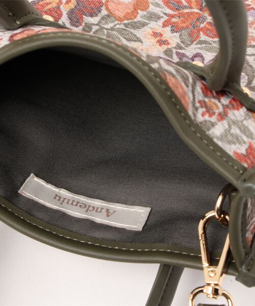 Andemiu（アンデミュウ）の「ゴブランミニバック123434（ショルダーバッグ・レディース・ピンク/ブルー/アイボリー・FREE）」の4枚目の写真