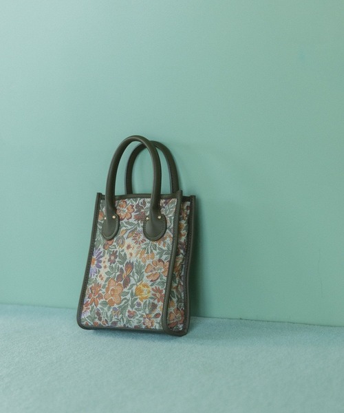 Andemiu（アンデミュウ）の「ゴブランミニバック123434（ショルダーバッグ・レディース・ピンク/ブルー/アイボリー・FREE）」の2枚目の写真