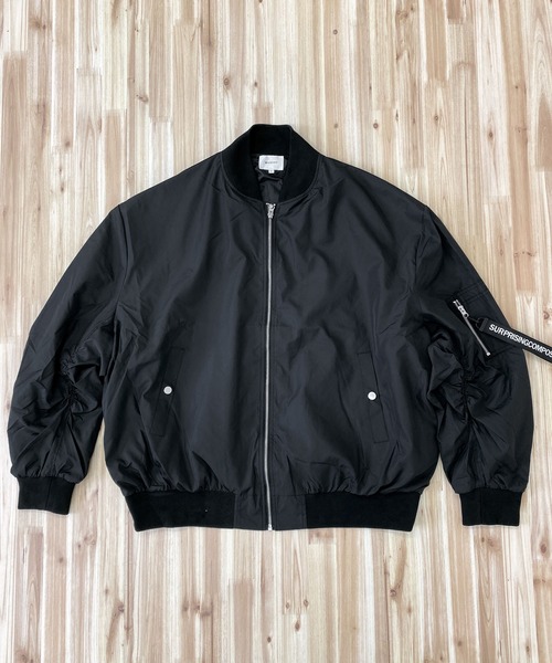 TopIsm（トップイズム）の「ドロップショルダー MA-1（MA-1・メンズ・ブラック/ネイビー/カーキ・M/L/XL）」の4枚目の写真