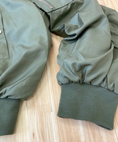 TopIsm（トップイズム）の「ドロップショルダー MA-1（MA-1・メンズ・ブラック/ネイビー/カーキ・M/L/XL）」の8枚目の写真