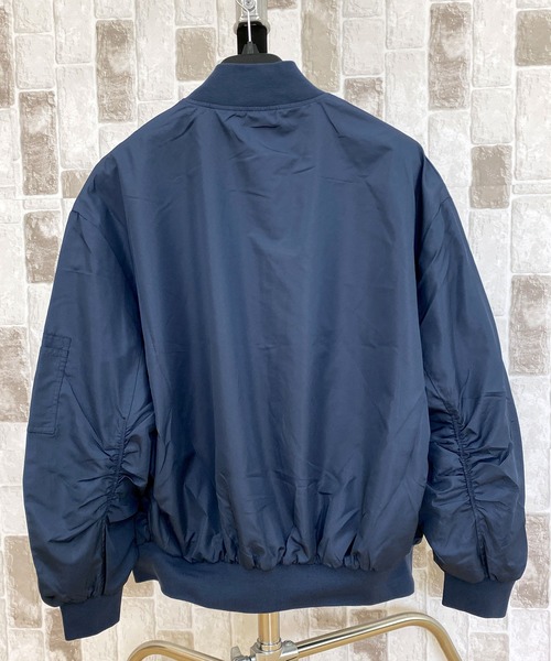 TopIsm（トップイズム）の「ドロップショルダー MA-1（MA-1・メンズ・ブラック/ネイビー/カーキ・M/L/XL）」の5枚目の写真