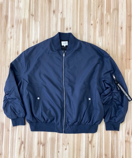 TopIsm（トップイズム）の「ドロップショルダー MA-1（MA-1・メンズ・ブラック/ネイビー/カーキ・M/L/XL）」の11枚目の写真