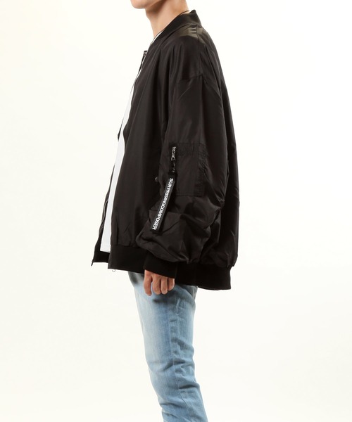 TopIsm（トップイズム）の「ドロップショルダー MA-1（MA-1・メンズ・ブラック/ネイビー/カーキ・M/L/XL）」の19枚目の写真