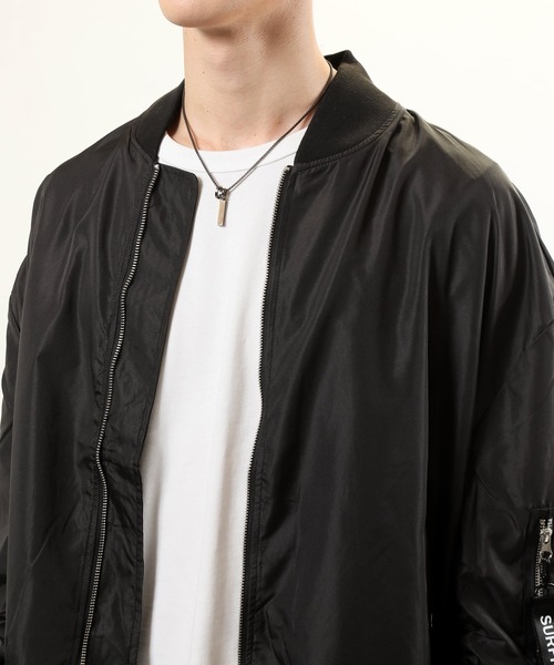 TopIsm（トップイズム）の「ドロップショルダー MA-1（MA-1・メンズ・ブラック/ネイビー/カーキ・M/L/XL）」の21枚目の写真