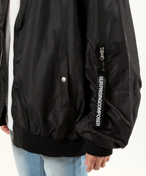 TopIsm（トップイズム）の「ドロップショルダー MA-1（MA-1・メンズ・ブラック/ネイビー/カーキ・M/L/XL）」の22枚目の写真