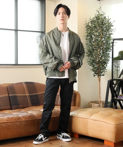 TopIsm（トップイズム）の「ドロップショルダー MA-1（MA-1・メンズ・ブラック/ネイビー/カーキ・M/L/XL）」の16枚目の写真