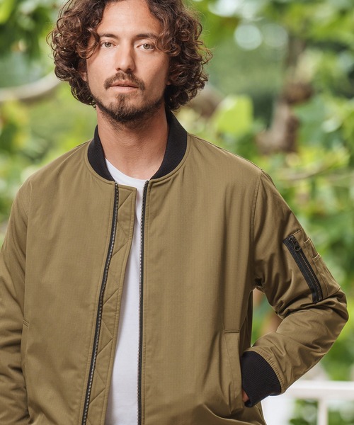 Magine(マージン)の「mj8742- THINSULATE MA-1 ジャケット(MA-1・メンズ・ベージュ/オリーブ/ブラック・46/48/44)」の8枚目の写真