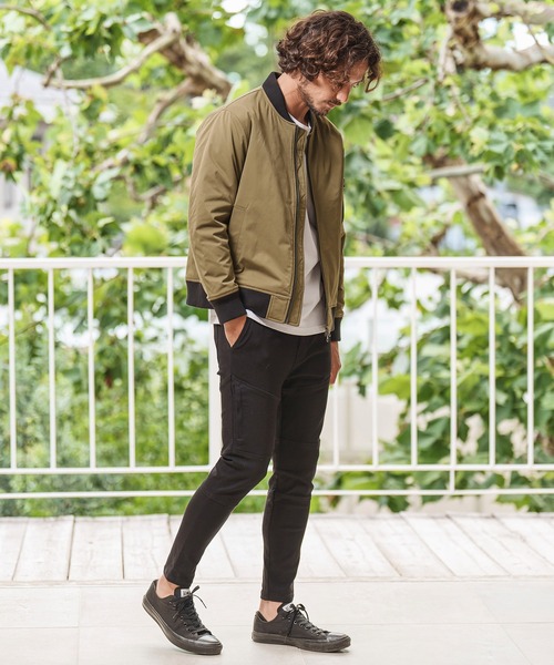 Magine(マージン)の「mj8742- THINSULATE MA-1 ジャケット(MA-1・メンズ・ベージュ/オリーブ/ブラック・46/48/44)」の11枚目の写真