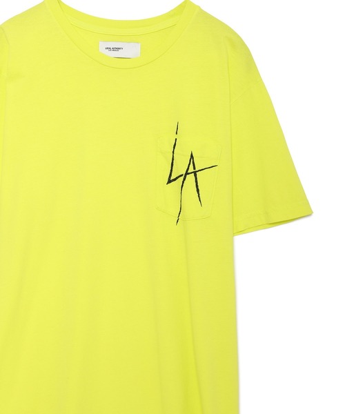 TATRAS CONCEPT STORE(タトラスコンセプトストア)の「LOCAL AUTHORITY(ローカルオーソリティー) LA SLASH POCKET TEE(Tシャツ/カットソー・メンズ・イエロー・L)」の4枚目の写真