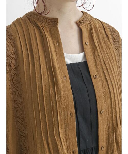 Samansa Mos2（サマンサ モスモス）の「ピンタックワンピース（ワンピース・レディース・ブラック/ベージュ/キャメル・ﾌﾘ-）」の16枚目の写真