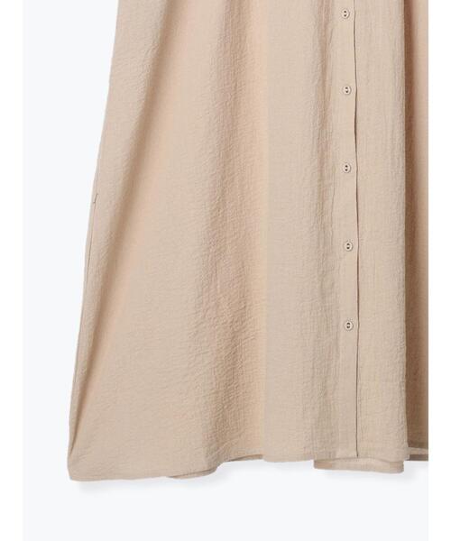 Samansa Mos2（サマンサ モスモス）の「ピンタックワンピース（ワンピース・レディース・ブラック/ベージュ/キャメル・ﾌﾘ-）」の7枚目の写真