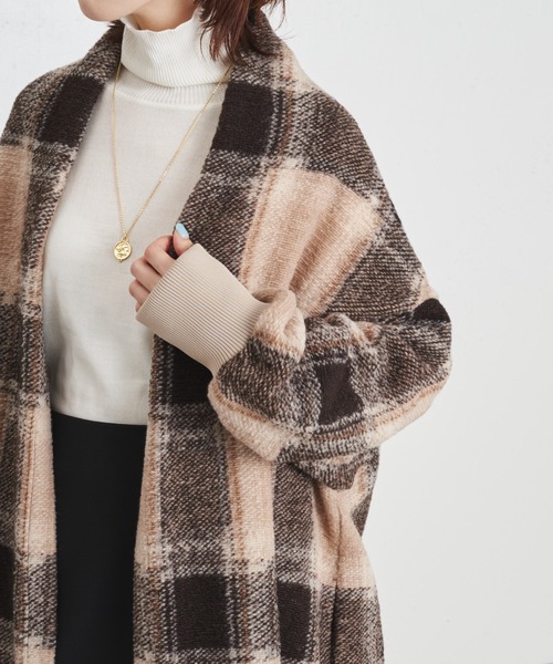 COLLAGE GALLARDAGALANTE（コラージュガリャルダガランテ）の「ハイゲージタートルニット/手洗い可（ニット/セーター・レディース・ホワイト/グレー/サックスブルー/ピンク・FREE）」の15枚目の写真