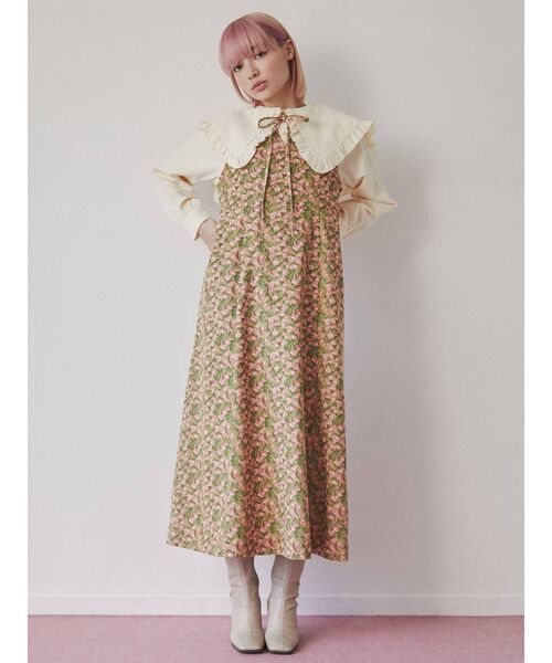 merry jenny（メリージェニー）の「tulipリボンワンピース（ワンピース・レディース・ピンク/オレンジ/パープル・FREE）」の8枚目の写真