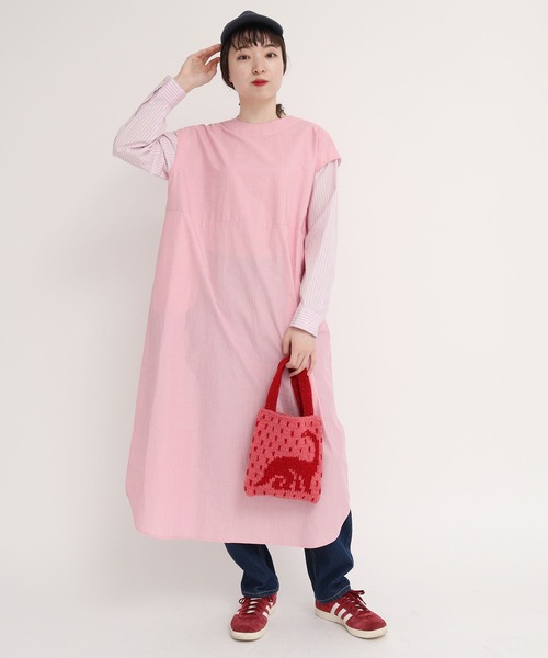 I am I in fact...（アイアムアイインファクト）の「DINOSAUR JQ WOOL BAG（ハンドバッグ・レディース・ブラック/ピンク/グリーン・FREE）」の11枚目の写真