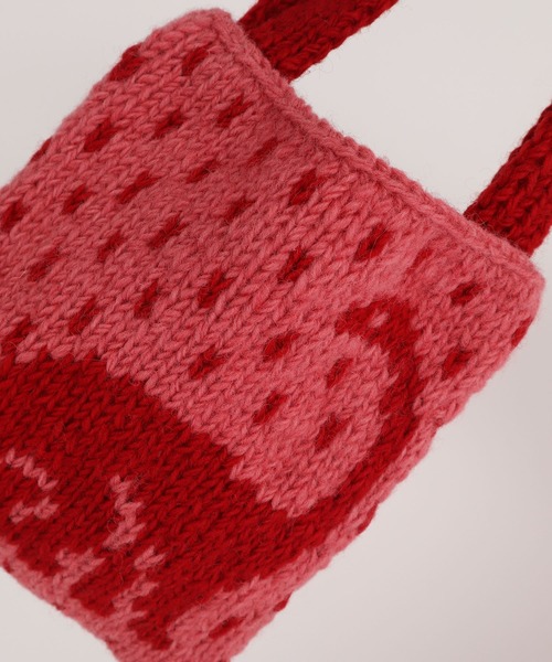 I am I in fact...（アイアムアイインファクト）の「DINOSAUR JQ WOOL BAG（ハンドバッグ・レディース・ブラック/ピンク/グリーン・FREE）」の21枚目の写真