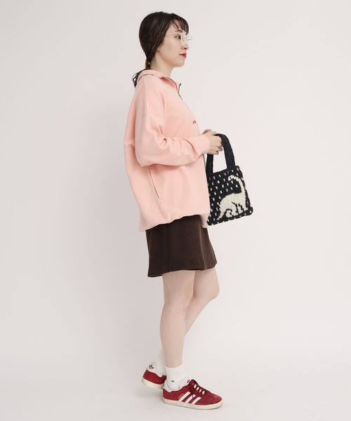 I am I in fact...（アイアムアイインファクト）の「DINOSAUR JQ WOOL BAG（ハンドバッグ・レディース・ブラック/ピンク/グリーン・FREE）」の19枚目の写真
