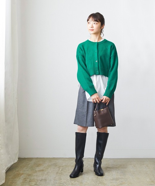 menue(メヌエ)の「シンプルスクエアトゥロングブーツ(ブーツ・レディース・ブラック/ホワイト系その他/グレイッシュベージュ・LL/3L/S/M/L/XS)」の9枚目の写真
