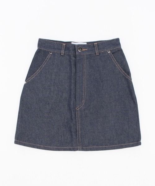 epine（エピヌ）の「Ee denim mini skirt dark blue（デニム