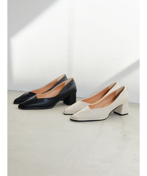Ayla(アイラ)の「stitch heel(パンプス・レディース・ブラック/アイボリー・24.0cm/23.5cm/25.0cm/24.5cm/23.0cm)」の12枚目の写真