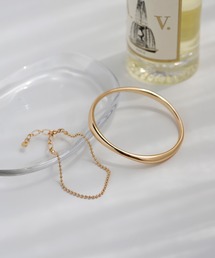 バングル×ボールチェーンブレスレット[2本セット]