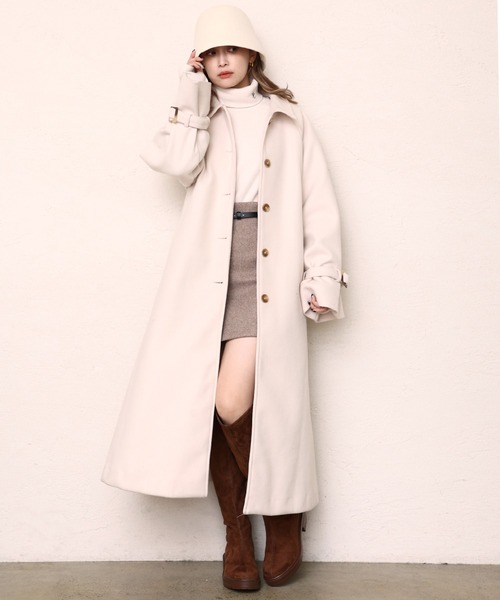 one after another NICE CLAUP(ワンアフターアナザーナイスクラップ)の「スウェードタンク底ニーハイブーツ(ブーツ・レディース・ブラック/ブラウン/アイボリー・SMALL/MEDIUM/LARGE)」の5枚目の写真