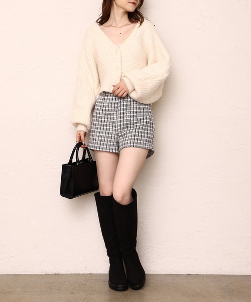 one after another NICE CLAUP(ワンアフターアナザーナイスクラップ)の「スウェードタンク底ニーハイブーツ(ブーツ・レディース・ブラック/ブラウン/アイボリー・SMALL/MEDIUM/LARGE)」の12枚目の写真