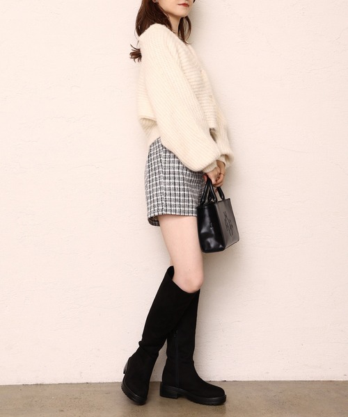 セール】スウェードタンク底ニーハイブーツ（ブーツ）｜one after