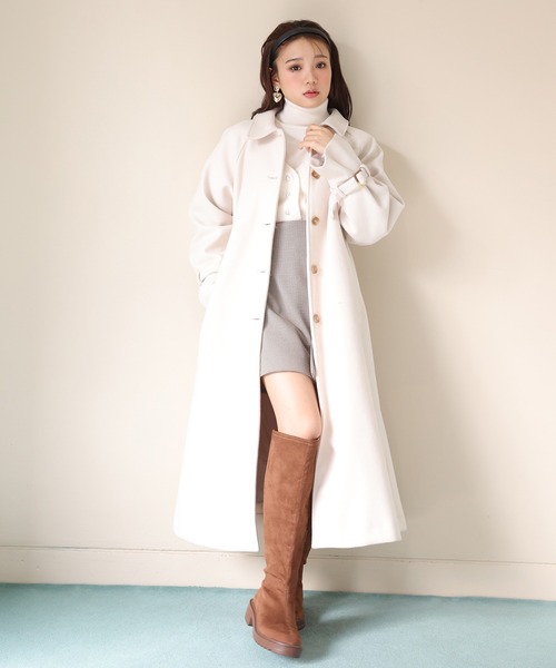 セール】スウェードタンク底ニーハイブーツ（ブーツ）｜one after