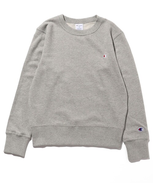 FREAK'S STORE(フリークスストア)の「WEB限定 Champion/チャンピオン KIDS CN SWT/キッズ クルーネックスウェット シャツ/ CK-T001(スウェット・キッズ・ベージュ/ネイビー/グレー/チャコールグレー/ブラック・100/120/140/110/130/150)」の4枚目の写真