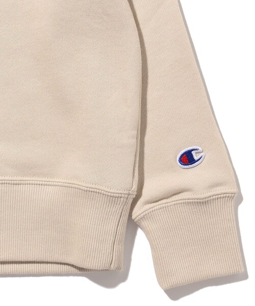 FREAK'S STORE(フリークスストア)の「WEB限定 Champion/チャンピオン KIDS CN SWT/キッズ クルーネックスウェット シャツ/ CK-T001(スウェット・キッズ・ベージュ/ネイビー/グレー/チャコールグレー/ブラック・100/120/140/110/130/150)」の10枚目の写真