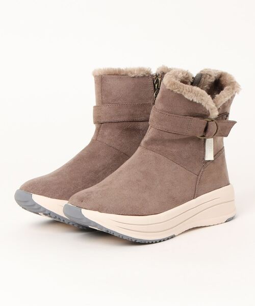 earth music&ecology(アースミュージックアンドエコロジー)の「《earth music&ecology》アースベルトハイカット EM-807(ブーツ・レディース・その他1/ブラック/グレー・LL/M/L/S)」の2枚目の写真