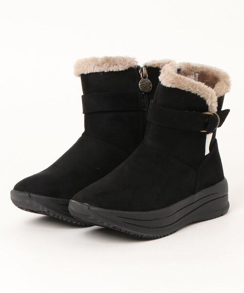 earth music&ecology(アースミュージックアンドエコロジー)の「《earth music&ecology》アースベルトハイカット EM-807(ブーツ・レディース・その他1/ブラック/グレー・LL/M/L/S)」の1枚目の写真