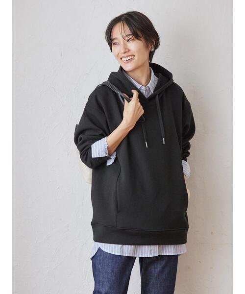 AMERICAN HOLIC（アメリカンホリック）の「ポンチパーカー（パーカー・レディース・ブラック/オフホワイト/ピンク/ライトグレー/キャメル/グリーン・M/L）」の13枚目の写真