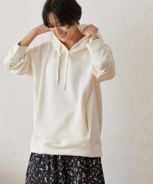 AMERICAN HOLIC（アメリカンホリック）の「ポンチパーカー（パーカー・レディース・ブラック/オフホワイト/ピンク/ライトグレー/キャメル/グリーン・M/L）」の9枚目の写真