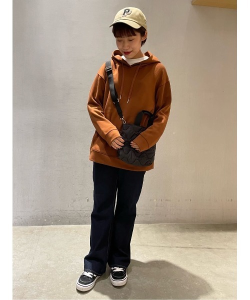 AMERICAN HOLIC（アメリカンホリック）の「ポンチパーカー（パーカー・レディース・ブラック/オフホワイト/ピンク/ライトグレー/キャメル/グリーン・M/L）」の7枚目の写真