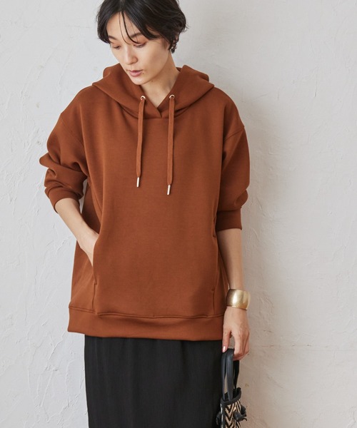 AMERICAN HOLIC（アメリカンホリック）の「ポンチパーカー（パーカー・レディース・ブラック/オフホワイト/ピンク/ライトグレー/キャメル/グリーン・M/L）」の10枚目の写真