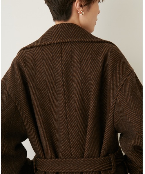 emmi ヘリンボーン　コート emmi（エミ）の「【emmi atelier】ヘリンボーンコート