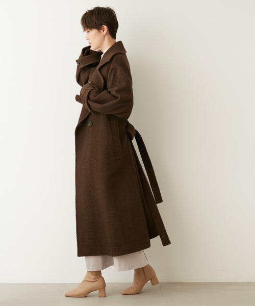 emmi（エミ）の「【emmi atelier】ヘリンボーンコート（チェスター 