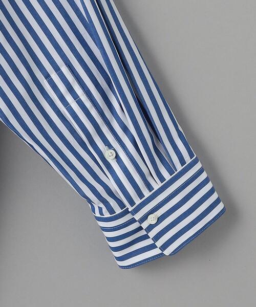 BEAUTY&YOUTH UNITED ARROWS（ビューティーアンドユースユナイテッドアローズ）の「コットンタイプライター スキッパー チュニック 2 -ウォッシャブル-（シャツ/ブラウス・レディース・ケリー/コバルトブルー/ホワイト・FREE）」の6枚目の写真