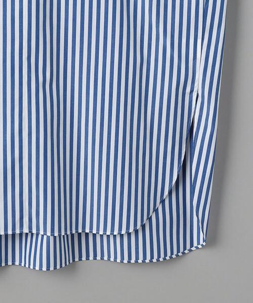 BEAUTY&YOUTH UNITED ARROWS（ビューティーアンドユースユナイテッドアローズ）の「コットンタイプライター スキッパー チュニック 2 -ウォッシャブル-（シャツ/ブラウス・レディース・ケリー/コバルトブルー/ホワイト・FREE）」の7枚目の写真