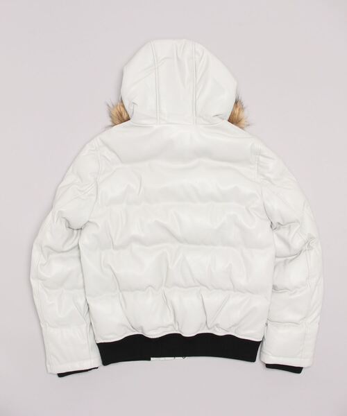 TOMMY HILFIGER(トミーヒルフィガー)の「【TOMMY HILFIGER/トミーヒルフィガー】FAUX LEATHER SNORKLE BOMBER JACKET/PUレザースノーケルボンバージャケット(ダウンジャケット/コート・メンズ・ライトグレー/ダークブラウン/ブラック/ブラック系その他・S/M/L/XL)」の5枚目の写真