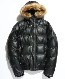 TOMMY HILFIGER | 【TOMMY HILFIGER/トミーヒルフィガー】FAUX LEATHER SNORKLE BOMBER JACKET/PUレザースノーケルボンバージャケット(ダウンジャケット/コート)