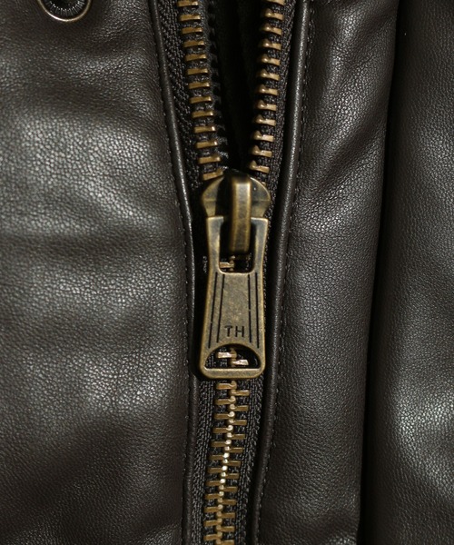TOMMY HILFIGER(トミーヒルフィガー)の「【TOMMY HILFIGER/トミーヒルフィガー】FAUX LEATHER SNORKLE BOMBER JACKET/PUレザースノーケルボンバージャケット(ダウンジャケット/コート・メンズ・ライトグレー/ダークブラウン/ブラック/ブラック系その他・S/M/L/XL)」の15枚目の写真