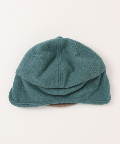 Samansa Mos2 Lagom(サマンサモスモスラーゴム)の「フリースキャップ(キャップ・キッズ・グリーン/キナリ・MEDIUM/LARGE)」の3枚目の写真