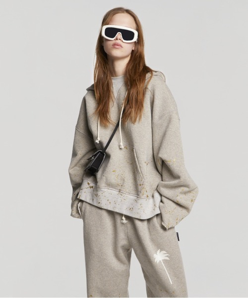 Palm Angels（パームエンジェルス）の「PXPPAINTED CLASSIC SWEATPANTS（スウェットパンツ・メンズ・グレー系その他・L/M）」の7枚目の写真