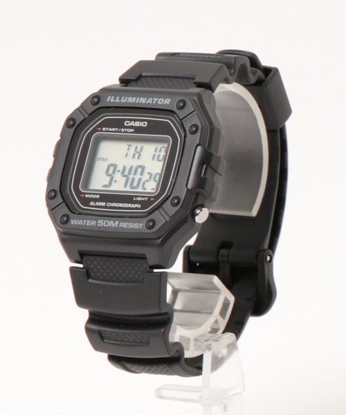 CASIO(カシオ)の「【60】【CASIO(カシオ)】スクエア STANDARD DIGITAL(デジタル腕時計・レディース・ネイビー/レッド/オレンジ/カーキ/ブラック・FREE)」の6枚目の写真