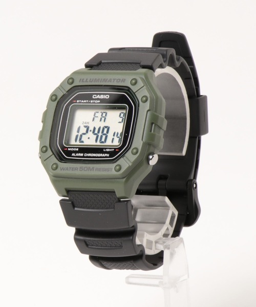 CASIO(カシオ)の「【60】【CASIO(カシオ)】スクエア STANDARD DIGITAL(デジタル腕時計・レディース・ネイビー/レッド/オレンジ/カーキ/ブラック・FREE)」の7枚目の写真