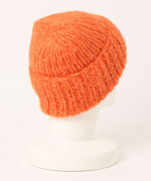 karakoram accessories(カラコラムアクセサリーズ)の「【KARAKORAM/カラコラム】リブ ニット帽 アルパカ シルク(ニットキャップ/ビーニー・レディース・ホワイト/グレー/ライトブラウン/ダークグレー/オレンジ/パープル・FREE)」の7枚目の写真