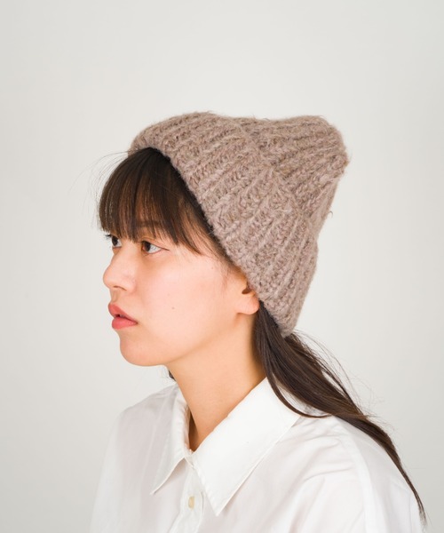 karakoram accessories（カラコラムアクセサリーズ）の「【KARAKORAM/カラコラム】リブ ニット帽 アルパカ シルク