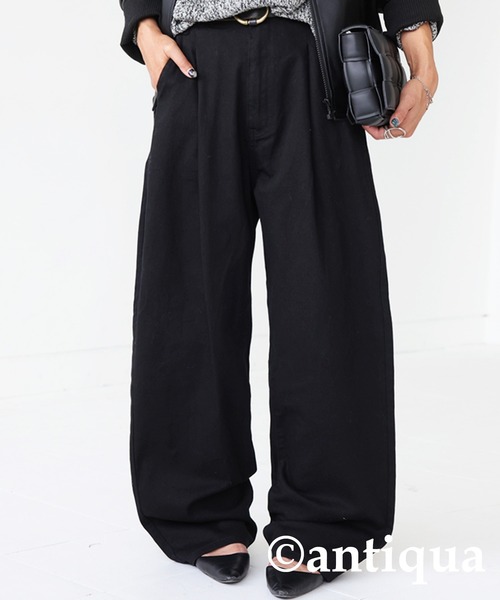 antiqua（アンティカ）の「ハンサムタックパンツ（その他パンツ・レディース・ホワイト/ブラック/ブルー/オレンジ/グリーン・FREE）」の20枚目の写真